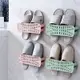 E-dot 無痕通風防臭壁掛可折疊收納鞋架(二色)