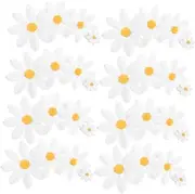 Veemoon 40pcs Iron on Patches: DIY Craft Projects Embroidered Mini Daisy Flower Appliques for Clothing Jackets Jeans and Decorative Sewing Accessories