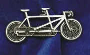 Empire Pewter Tandem Bike Pin