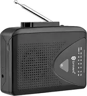 MEFESE TON009 Portable Cassette Player AM/FM Radio Auto Reverse Auto Stop Mini Stereo Tape Player with 3.5mm Earphone Jack Adjustable Volume for Home School Travel