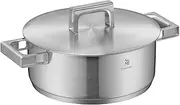 [WMF] Profi Resist Frying Pan Honeycomb Structure Induction 24 cm Stainless Steel Pan Scratch-Resistant with Multilayer Material Coating Stainless Steel Handle Suitable for All Hobs Oven-Safe
