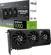 ASUS The SFF-Ready Prime GeForce RTX™ 5060 8GB GDDR7 OC Edition Graphics Card (PCIe® 5.0, 8GB GDDR7, HDMI®/DP 2.1, 2.5-Slot, Axial-tech Fans, Dual BIOS)