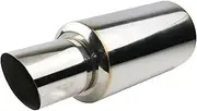 Vehicle Tuning Exhausted Systems Straight-through Racing Exhaust Muffler Universal Stainless Steel Mufflers Pipe(YZ672a-HP)