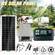 200W Solar Panel Kit 12V-220V 60A Battery Charger RV Travel Camper R2L5 Van B5F8