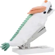 SHINEOFI Mini Cute Dragon Shaped Stapler: Office Supplies Stainless Steel Staples Portable Cartoon Design for Students Kids and Home Accessories