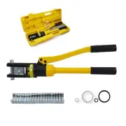 16 Ton Hydraulic Cable Lug Terminal Crimper Wire Crimping Tool with 11 Dies f...