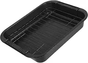 PEPLAYTAL 1Set Non Stick Baking Pan Carbon Steel Cookie Dessert Tray for Easy Baking for Cakes Cookies Bread and More for Home Use
