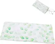 [CIYODO] Draw Glasses Bag Sunglasses Glasses Cases Shell Eyeglasses Small Storage Pouch for Glasses Neoprene Zipper Glasses Chain Case Holder Glasses Storage Bag Clip Pen Green Canvas