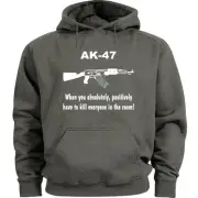 AK47 hoodie funny ak-47 sweatshirt Men's size sweat shirt 2nd amendment