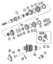 Genuine Mopar Fifth Gear 5191016AA