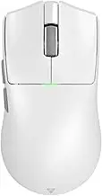 Fantech Tanto S 8K Wireless Gaming Mouse Pixart 3395 Gaming Sensor 26000 DPI, HUANO Switches, Super Lightweight 58 Grams, 3 Mode Connectivity, RGB Charging Dock - White