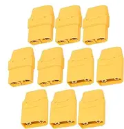 XT90 Connector, 5 Pairs XT90 Male Female Connectors Plugs, RC Servo Plugs & Wires for Young, Professionals, Beginners