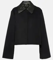 [Proenza Schouler] Proenza Schouler Cropped wool-blend jacket AU 16 black