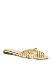 Loeffler Randall Women's Izzie Knot Flat Slide Sandals
