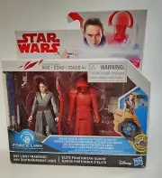 Star Wars Twin Pack Rey Jedi Training Elite Praetorian Guard Force Link Hasbro