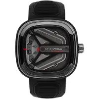 在飛比找PChome24h購物優惠-SEVENFRIDAY M3 星際太空船自動上鍊機械錶-黑/