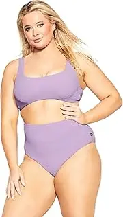 [City Chic] CCX Women's Plus Size Brief- Izzy Hi Waist Bikini