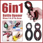 Multi 6 in 1 Bottle Jar Can Manual Cap Opener Lid Twist Off Gadget Kitchen Tool