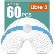 AZEN 60 Pack Freestyle Sensor Covers for Libre 3, Waterproof Adhesive Patches