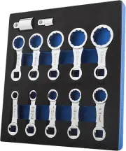 Heavy-Duty 12-Point Torque Wrench Adapter Set in EVA Packing - 3/8" & 5/16"