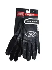 Rawlings Prodigy Adult Small Baseball Softball Batting Gloves Black Brand New