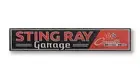 Sting Ray Corvette Rustic Wood Sign