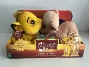 Rare HTF 2003 Hasbro Lion King Simba & Nala plush sweetheart best friends set