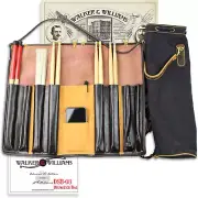 DSB-3 Leather Drum Stick Bag with Heavy Canvas Carrying Bag