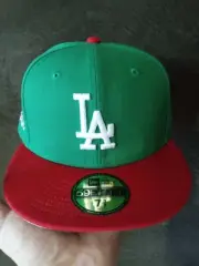 New Era LA Dodgers Mexico Fitted Hat 100th Anniversary 7 3/8