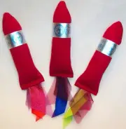 3 RATHERBEE organic CATNIP ROCKETS strong cat nip toy toys Rocket free shipping