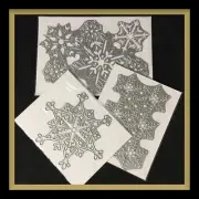 Anna Griffin 3 Piece SNOWFLAKE Die Set ........gorgeous & hard to find! ***NEW**