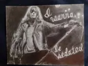 Original Prison Artwork Pencil Drawing Joey Ramone I Want To Be Sedated