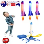 Rocket Launcher Set LED Light Flashing Rocket Toy Outdoor Play Toy Gift Kids NEW