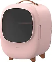 Portable Beauty Makeup Skincare Fridge Cosmetics Refrigeratorcompact Cooler Warmer for Bedroom, Office, Car, Dorm, AC/Dcmini Fridge 8 Liter,Pink