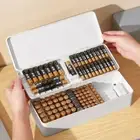 PP Battery Organizer Wear-resistant Data Cable Case Battery Storage Box
