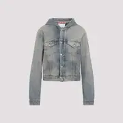 [Acne Studios] Acne Studios-Mid Blue Cotton Jacket-Donna S STAND