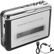 ETHZZLE Tape Converter to Mp3 Microusb USB Tape to Mp3 Converter Tape Recorder Portable Book Radio Cassette Portable Cassette Player Portable Audio Recorder Tape Drives