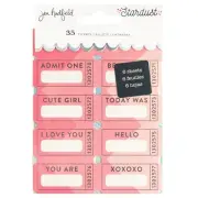 Jen Hadfield Stardust Ticket Book 6/Pkg-W/Silver Foil Accents - 3 Pack