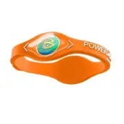 Authentic Power Balance Silicone Wristband - Cypress Orange/White - Small