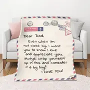 Soft Warm Lightweight Flannel Throw Blankets On Father Day For Dad Gift-Style 1