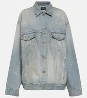 [Balenciaga] Balenciaga Paris Tropical oversized denim jacket AU 16 blue