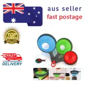 3Pcs SILICONE FOLDABLE FUNNEL Wide Mouth Kitchen Funnel For Filling Bottles