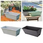 Window Box Planter Vegetables Growing Container Rectangle Flower Boxes Pot