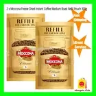 *New* 2 x Moccona Freeze Dried Instant Coffee Medium Roast Refill Pouch 300g