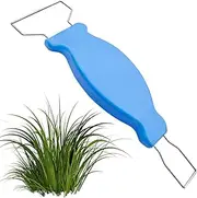Gardening Hand Weeder, Manual Puller Tool for Narrow Gaps and Brick Joints, Heavy Duty Ergonomic Grass Rake Fork for Sidewalk Paver Deck Boards