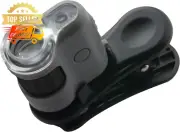 20X LED Pocket Microscope w/ UV Light & Phone Adapter Clip – MM-380 Mini Scope