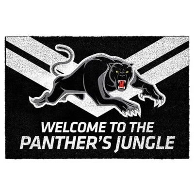 Penrith Panthers NRL Doormat for Home Man Cave Bar Shed Caravan BBQ Gift