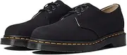[Dr. Martens] Unisex 1461 Oxford, Black Natural Canvas, 4 US Men
