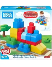 Mega Bloks First Builders Lets Build It 40 pcs Building Block Set New In Box