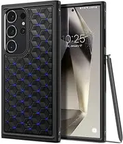 [Spigen] Cryo Armor Case Designed for Samsung Galaxy S24 Ultra Case AirCube Pattern and ArticFlow Tech Heat Absorb Cooling Cover - Cryo Blue
